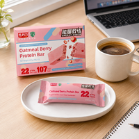 Haver-Cranberry-Aardbei Proteïne Repen Groothandel Dieetvoeding Proteïne Repen Fabriek Vegan Maaltijdvervanger 30g