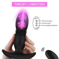 Erwachsenen-Silikon-Vibrator mit 12 Geschwindigkeiten Auf- und Abwärtsbewegung Anal-Vibrator Prostata-Massagegerät Butt Plug Prostata-Massagegerät Sexspielzeug-Box für Frauen