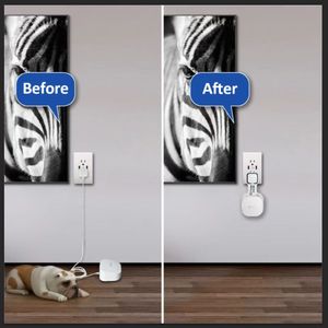 Cung cấp Nhà Máy Wall Mount cho eero 6 + dual-band lưới <span class=keywords><strong>Wi</strong></span>-<span class=keywords><strong>Fi</strong></span> 6 + <span class=keywords><strong>Router</strong></span> mạnh mẽ ổ cắm chân đế chủ tiết kiệm không gian, White-3Pack - Product Image 6