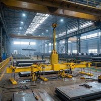 Écarteur magnétique permanent télescopique à longueur réglable pour levage de tôles d'acier, grue de levage robuste