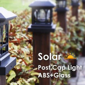 <b>Solar</b> <b>Light</b> Outdoor LED <b>Post</b> Deck Cap <b>Fence</b> Landscape Lamp Waterproof Garden Gate <b>Solar</b> Powered Lamp Decoration <b>Solar</b> <b>Post</b> <b>Light</b> - Product Image 3