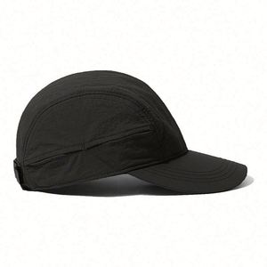 Casquette de baseball respirante à 5 panneaux de couleur unie pour activités de plein air, avec logo personnalisé, idéale pour le camping et le sport - Product Image 2