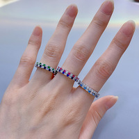 Cincin Kawin Eternity Berlapis Rhodium Perak 925 Sevena, Laris Manis Grosir