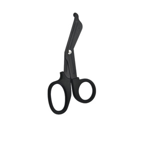 Tijeras de gasa populares EDC portátiles para exteriores, emergencias y uso doméstico, de acero inoxidable de 15 cm con revestimiento negro, tijeras para vendajes - Product Image 5