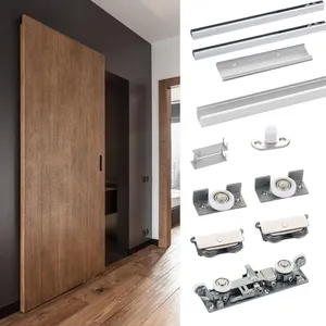 Super Smooth And Durable 80KG Heavy Duty Ghost Sliding Door Roller System Wooden Sliding Door System