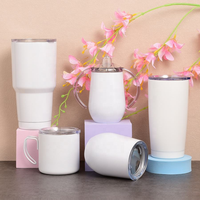 Mug de voyage blanc à double paroi sans BPA, personnalisable avec logo, pour le sport, vente en gros OEM/ODM, avec boîte