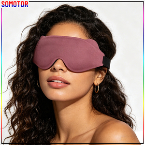 <span class=keywords><strong>Masque</strong></span> oculaire 3D doux et respirant avec coussinets en mousse à mémoire de forme profonde pour les yeux et les narines, évitant les dommages aux cils - Product Image 1