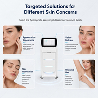 Máquina de Rejuvenecimiento Cutáneo DPL de Precisión, Reducción de Vello a Largo Plazo, Pantalla Plegable, Equipo de Belleza para Salón y Clínica Estética