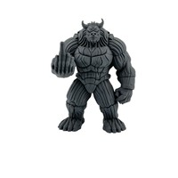 Figurine de démon musculaire 3D en PLA, texture rayée, sculpture de créature fantastique, décoration de bureau à domicile, ornement audacieux