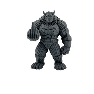 Figura <span class=keywords><strong>de</strong></span> Bestia Demoníaca Musculosa en 3D, Textura Rayada PLA, Escultura <span class=keywords><strong>de</strong></span> Criatura Fantástica, Decoración para el Hogar u Oficina, Adorno Impresionante - Product Image 6