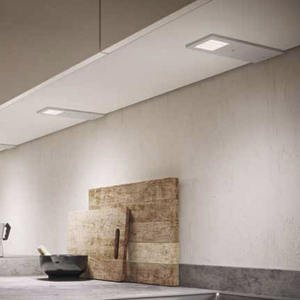 Lámpara de Cocina Moderna, Súper Delgada, de Forma Cuadrada, con Acabado de Aluminio Cepillado, para Debajo del Gabinete, con Garantía de 3 Años, Modelo 2819 - Product Image 6