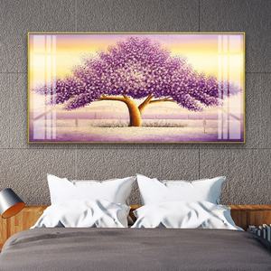 Peinture décorative de paysage pour salon, personnalisable et luxueuse, en porcelaine de cristal, style islamique musulman, nouvelle avec LED - Product Image 4