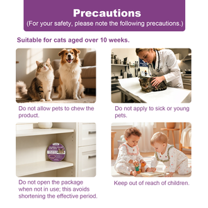 Collar Calmante para Gatos a Prueba de Agua con Feromonas, Directo de Fábrica, Collar Seguro y Efectivo para Aliviar la Ansiedad para Gatos de Todos los Tamaños - Product Image 5