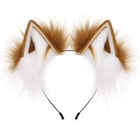 Serre-tête en peluche pour cosplay, oreilles de chat, oreilles de loup, oreilles de renard, en fausse fourrure, style anime, adorables