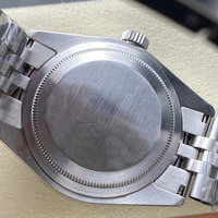 Montre de luxe pour hommes, cadran noir, acier inoxydable, 41mm, élégante et décontractée
