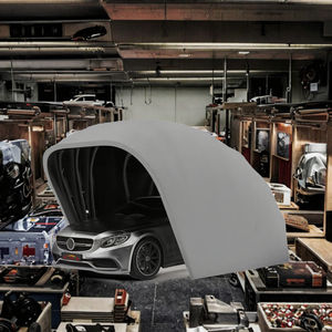 Garage individuel moderne NB Favour, abri préfabriqué, tente, PVC résistant, bois, métal, design pliable portable pour une utilisation en intérieur et en extérieur - Product Image 2