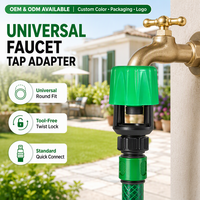 Raccord universel pour robinet de jardin, adaptateur de tuyau pour robinet mélangeur, raccord rapide pour tuyau rond, irrigation, lavage de voiture