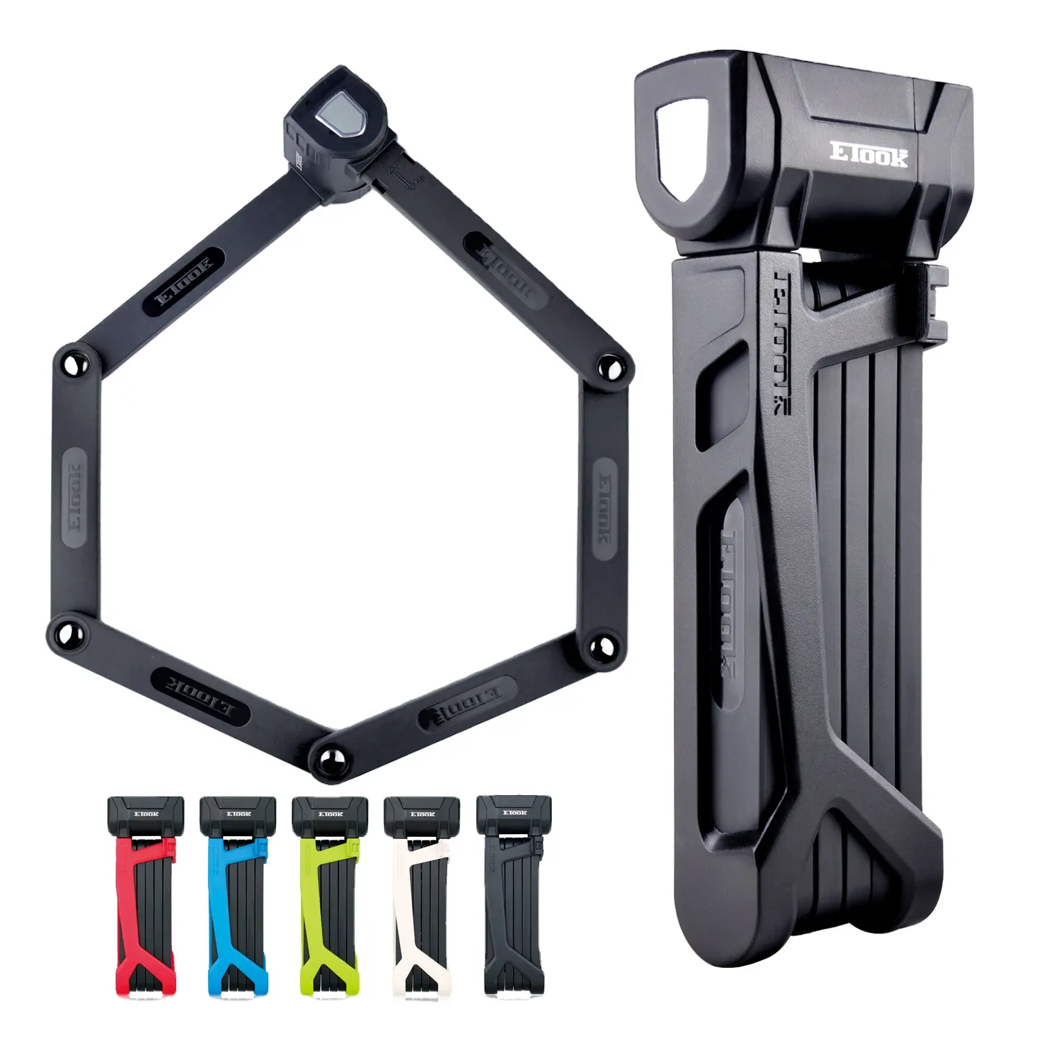 Fechamento dobrável para bicicleta resistente OEM Anti-roubo Fechamento para motocicleta Fechamento para bicicleta com chaves