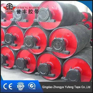 Rubber Conveyor Belt Price Belt Conveyor Drive Pully/drum Pully With Rubber Lagging For Conveyor System