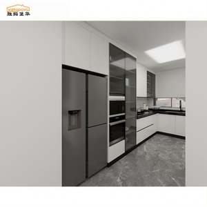 Armoire de cuisine en PVC blanc SANTOPOVA, style personnalisé, armoire de cuisine et meubles d'armoire pour toute la maison - Product Image 2