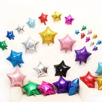 Ballons étoiles en feuille d'aluminium, 18 pouces, 1 pièce, à hélium, décoration de réception de mariage, cadeaux