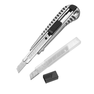 18mm lưỡi hợp kim nhôm tiện ích dao Snap Off Blade Hộp cắt dao với lưỡi cho tay làm cho DIY - Product Image 6