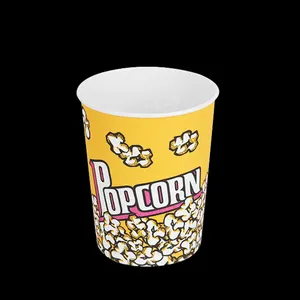 Многоразовые картонные Попкорн ведро классические попкорн чашки милые бумажные попкорн пакеты