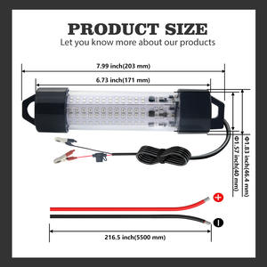 Luz LED de 72W para Atraer Peces, Luz Submarina para Pesca en Colores Blanco, Azul y Verde para Atraer Peces - Product Image 4