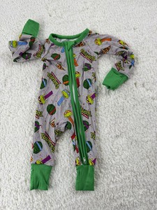 Бамбуковый комбинезон для новорожденных с мультяшными персонажами, пижама из бамбука, готовый к отправке, бамбуковый комбинезон-сюрприз, бамбуковые спальные комбинезоны - Product Image 4