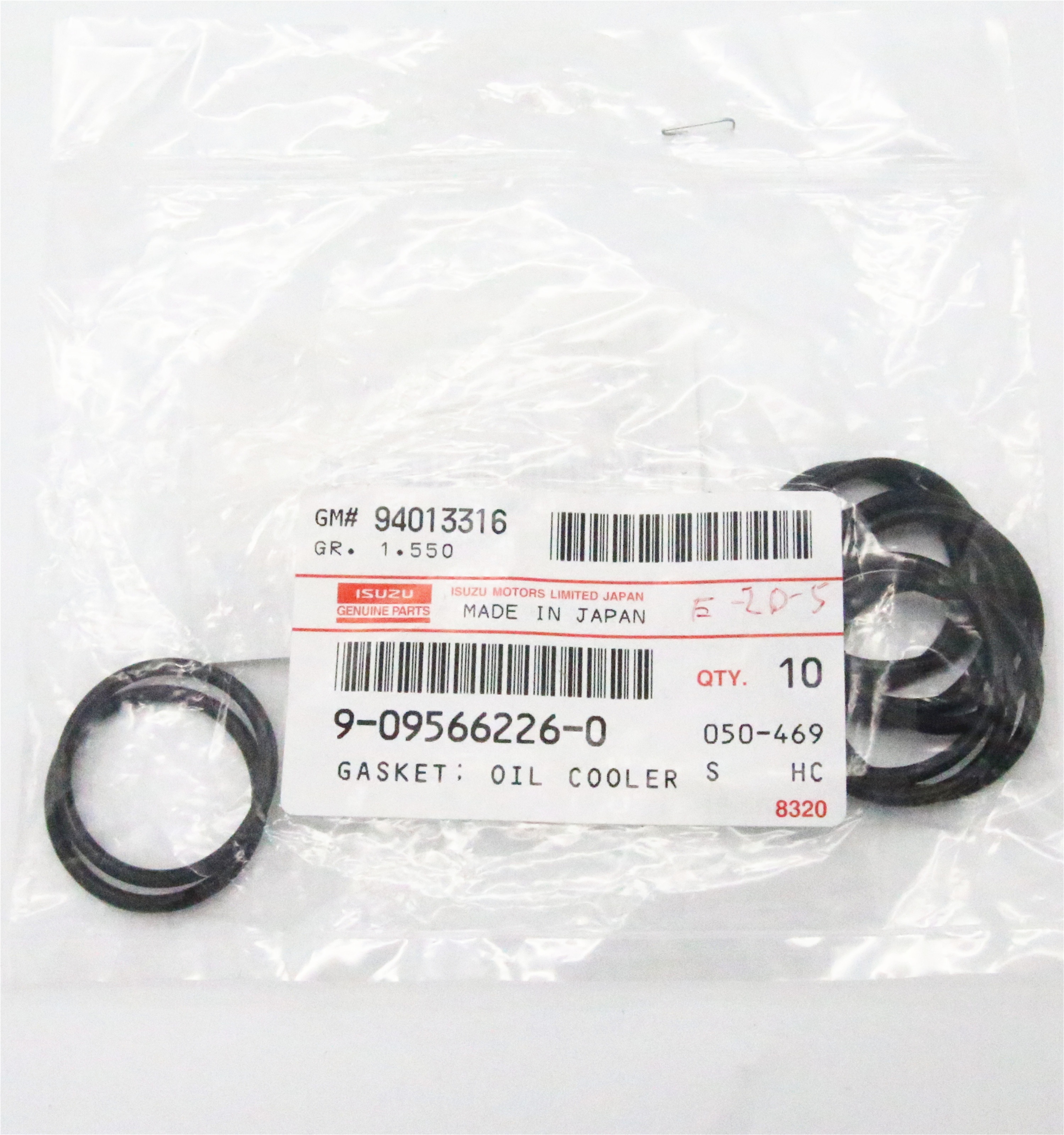 Genuine ISUZU Oil Radiator O-Ring Gasket Falnge 9095662260