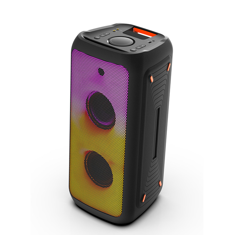 Линге 80 Вт партия коробка 310 8-дюймовый НЧ-динамик Диктор вагонетки с СИД световое шоу j b l динамиков портативный проигрыватель blue tooth