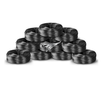 Fil de ligature pour barres d'armature, attaches pour barres, bobine pratique, petite bobine de fil, bobine de fil de ligature 16 Gauge 3.5 lb, noir recuit, souple, pliable