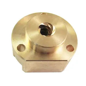 Cnc lavorazione bulloni dadi lampada presa bronzo valvola di ritegno unidirezionale dado in ottone per cavi antenna di comunicazione