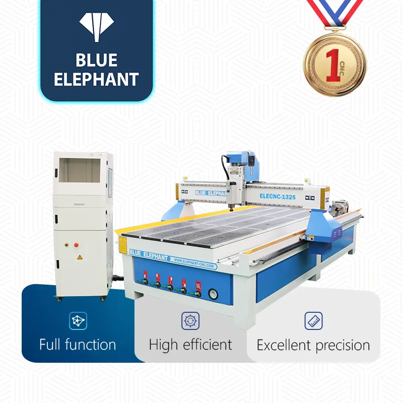 Elefante azul cnc 1325 1530 roteador de madeira, 4 eixos, 3 eixos, máquina de esculpir madeira cnc, máquina de trabalho em madeira