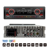 Autoradio Lecteur MP3 pour Camion, Camping-car, Bateau, Émetteur FM Bluetooth Sans Fil, Appels Mains Libres, Stéréo USB pour Voiture