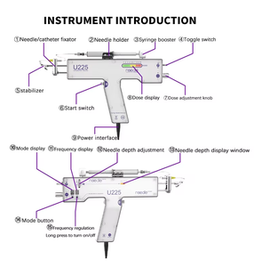 Appareil d'injection de mésothérapie Mesogun, pistolet de mésothérapie sans aiguille, machine d'injection sans aiguille pour le rajeunissement de la peau du visage - Product Image 4