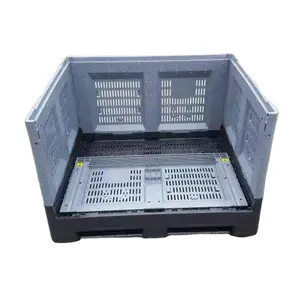 Thùng Carton Với Pallet Và Nắp Có Thể Gập Lại PP Hdpe Ngành Công Nghiệp Ô Tô Tấm Nhựa Coaming Board Crate