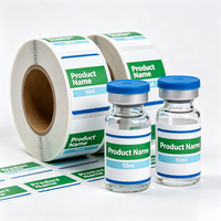 Autocollants personnalisés en vinyle haute adhérence pour flacons de 3 ml, 5 ml, 10 ml, résistants à l'eau, imprimés au laser UV, avec logo personnalisé, résistants à l'huile