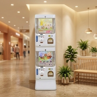 Distributeur automatique de capsules de style japonais, système de pièces et jetons, marque NIUDELE, capacité de 120-300 pièces, ABS/PC, pour la vente au détail et en gros