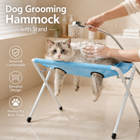 Hamac de toilettage pour chiens de qualité supérieure avec support, support de toilettage compact pour chats et petits chiens, outils de toilettage à domicile