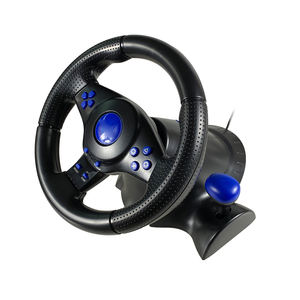 Volante de carreras ergonómico con cable HiCyber 7 en 1 con botones y pedales programables de Motor de vibración para interruptor de PC - Product Image 5