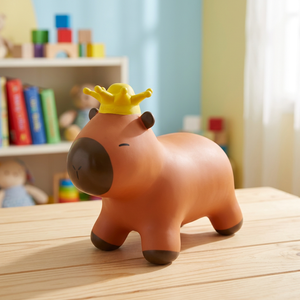 Juguete Inflable de PVC Resistente de Fábrica OEM para Niños, Animal Saltarín (Capibara) - Product Image 3