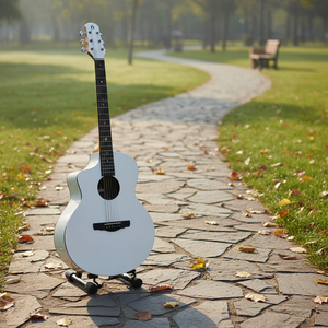 <span class=keywords><strong>Chitarra</strong></span> <span class=keywords><strong>Acustica</strong></span> per Principianti Esclusiva per Mancini Natasha Mercury Black Hole con Tastiera in Ebano 41 Pollici - Product Image 5