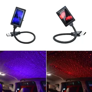 Disco ánh sáng 2 trong 1 âm thanh hoạt động RGB DJ USB xe bầu không khí đèn LED chiếu sáng bên chiếu sáng cho phòng ngủ
