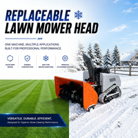 Souffleuse à neige multifonctionnelle Loncin RC 15HP, tondeuse à gazon sur chenilles 100 cm, robot 2-en-1 pour déneiger et couper l'herbe
