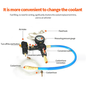 34PCS 12-24V Radiator <strong>Pressure</strong> Leakage Tester Tool Kit Automotive Cooling System Water Tank <strong>Leak</strong> <strong>Test</strong> Detector Set - Product Image 4