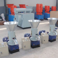 Nouvelle machine à granulés d'aliments pour poissons et volailles de petite taille, à matrice plate, capacité de 100 kg/h, alimentée au diesel/essence