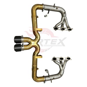 ระบบท่อไอเสีย Vortex Full Titanium สำหรับ Porsche 911 992 GT3 4.0 Catback พร้อมเฮดเดอร์  แบบไม่มีตัวเก็บเสียง  เสียงแบบรถแข่ง - Product Image 6