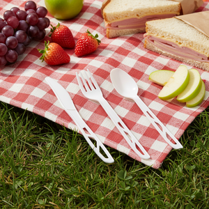 Juego de Cuchillos y Palillos <span class=keywords><strong>Desechables</strong></span> Ecológicos Quanhua de 16 cm, Material CPLA, Utensilios para Fiestas de Regreso a Clases - Product Image 6