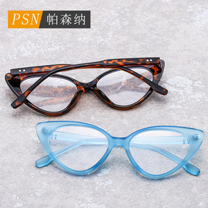Cat Eye Full Rim Optical Eyewear Brown <b>Polycarbonate</b> Lenses Women's Fashion <b>Glasses</b> Medium Frame Size - Product Image 2